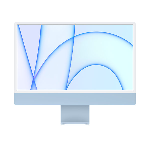 iMac 24-inch | Apple M1 8-core | 256 GB SSD | 8 GB RAM | 4 Ports | 8-core GPU | Blauw (Retina, 2021)