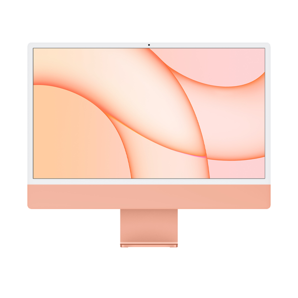 iMac 24-inch | Apple M1 8-core | 256 GB SSD | 8 GB RAM | 4 Ports | 8-core GPU | Oranje (Retina, 2021)