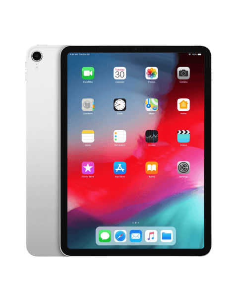 iPad Pro 11-inch 256GB WiFi + 4G Zilver (2018) | Exclusief kabel en lader