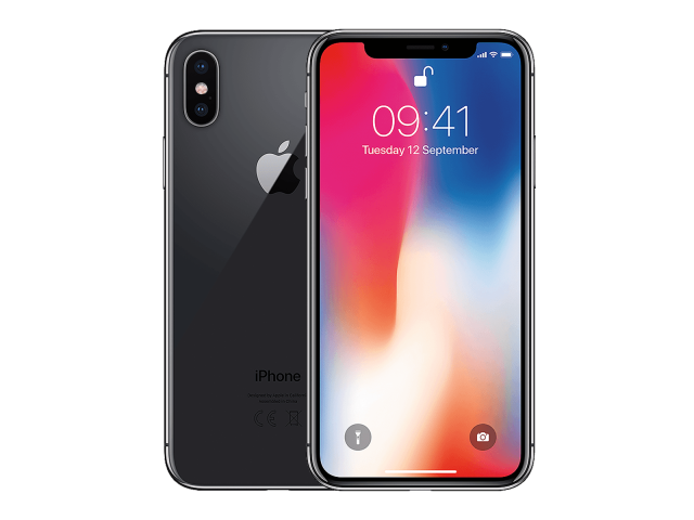 Apple Refurbished iPhone X 64GB space grey A-grade Spacegrijs