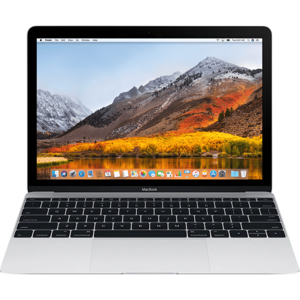 MacBook 12-inch | Core m3 1.2 GHz | 256 GB SSD | 8 GB RAM | Zilver (2017) | Qwerty/Azerty/Qwertz