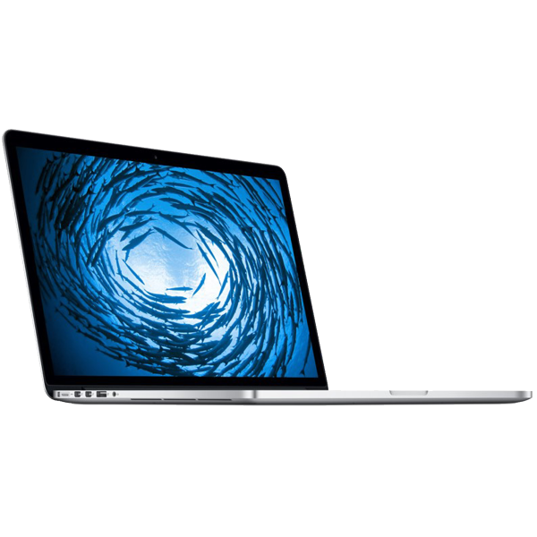 MacBook Pro 15-inch | Core i7 2.0 GHz | 256 GB SSD | 8 GB RAM | Zilver (Late 2013) | Retina | Qwerty