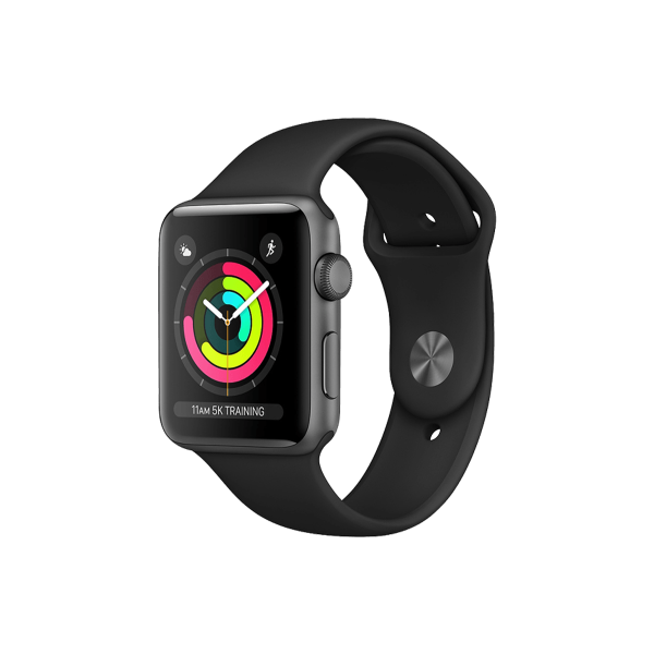 Apple Watch Series 1 | 38mm | Aluminium Case Spacegrijs | Zwart sportbandje | WiFi