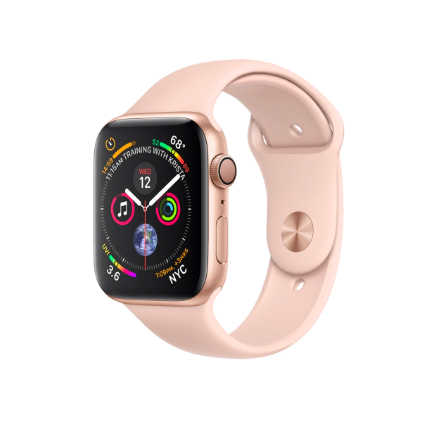 Apple Watch Series 4 | 44mm | Aluminium Case Goud | Roze sportbandje | GPS | WiFi