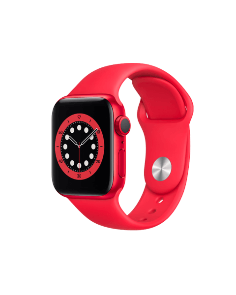 Apple Watch Series 6 | 40mm | Aluminium Case Rood | Rood sportbandje | GPS | WiFi