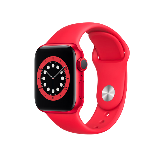 Apple Watch Series 6 | 40mm | Aluminium Case Rood | Rood sportbandje | GPS | WiFi + 4G