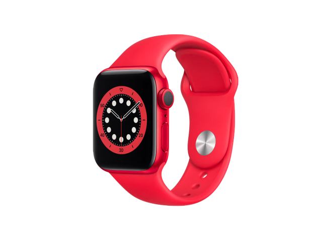 Apple Watch Series 6 | 40mm | Aluminium Case Rood | Rood sportbandje | GPS | WiFi A-grade