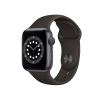 Apple Watch Series 6 | 40mm | Aluminium Case Spacegrijs | Zwart sportbandje | GPS | WiFi + 4G