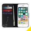 Wallet Softcase Booktype iPhone SE / 5 / 5s - Zwart / Black