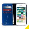 Wallet Softcase Booktype iPhone SE / 5 / 5s - Blauw / Blue