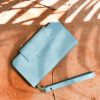 Uitneembare Vegan Lederen Bookcase iPhone SE (2020) / 8/7/6s - Blauw / Blue