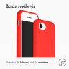 Accezz Liquid Silicone Backcover iPhone SE (2022 / 2020) / 8 / 7 - Rood / Rot / Red