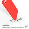 Accezz Liquid Silicone Backcover iPhone SE (2022 / 2020) / 8 / 7 - Rood / Rot / Red