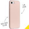 Accezz Liquid Silicone Backcover iPhone SE (2022 / 2020) / 8 / 7 - Roze / Rosa / Pink