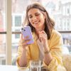 Accezz Liquid Silicone Backcover iPhone SE (2022 / 2020) / 8 / 7 - Paars / Violett  / Purple