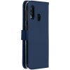 Selencia Echt Lederen Bookcase Samsung Galaxy A20e - Blauw / Blau / Blue
