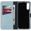 Selencia Echt Lederen Bookcase Samsung Galaxy A50 / A30s - Lichtblauw / Hellblau / Light Blue