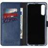 Selencia Echt Lederen Bookcase Samsung Galaxy A50 / A30s - Blauw / Blau / Blue