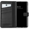 Selencia Echt Lederen Bookcase Samsung Galaxy A51 - Zwart / Schwarz / Black