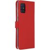 Selencia Echt Lederen Bookcase Samsung Galaxy A51 - Rood / Rot / Red