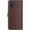Selencia Echt Lederen Bookcase Samsung Galaxy A51 - Bruin / Braun  / Brown