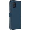 Selencia Echt Lederen Bookcase Samsung Galaxy A51 - Blauw / Blau / Blue