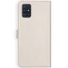 Selencia Echt Lederen Bookcase Samsung Galaxy A51 - Lichtgrijs / Hellgrau    / Light Gray
