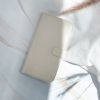 Selencia Echt Lederen Bookcase Samsung Galaxy A51 - Lichtgrijs / Hellgrau    / Light Gray