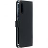 Selencia Echt Lederen Bookcase Samsung Galaxy A70 - Zwart / Schwarz / Black