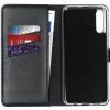 Selencia Echt Lederen Bookcase Samsung Galaxy A70 - Zwart / Schwarz / Black