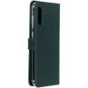 Selencia Echt Lederen Bookcase Samsung Galaxy A70 - Groen / Grün  / Green