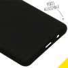 Liquid Silicone Backcover Samsung Galaxy A71 - Zwart - Zwart / Black