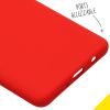 Accezz Liquid Silicone Backcover Samsung Galaxy A71 - Rood / Rot / Red