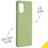 Liquid Silicone Backcover Samsung Galaxy A71 - Groen - Groen / Green