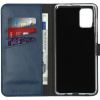 Selencia Echt Lederen Bookcase Samsung Galaxy A71 - Blauw / Blau / Blue