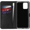 Selencia Echt Lederen Bookcase Samsung Galaxy S10 Lite - Zwart / Schwarz / Black