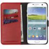 Selencia Echt Lederen Bookcase Samsung Galaxy S7 - Rood / Rot / Red