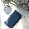 Selencia Echt Lederen Bookcase Samsung Galaxy S10 - Blauw / Blau / Blue