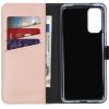 Selencia Echt Lederen Bookcase Samsung Galaxy S20 - Roze / Rosa / Pink