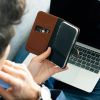 Selencia Echt Lederen Bookcase Samsung Galaxy S20 Plus - Lichtbruin / Hellbraun  / Light Brown