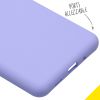 Accezz Liquid Silicone Backcover Samsung Galaxy S20 Ultra - Paars / Violett  / Purple