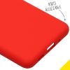 Accezz Liquid Silicone Backcover Samsung Galaxy S20 Ultra - Rood / Rot / Red