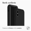 Accezz Liquid Silicone Backcover iPhone Xs / X - Zwart / Schwarz / Black