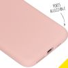 Accezz Liquid Silicone Backcover iPhone Xs / X - Roze / Rosa / Pink
