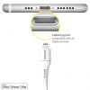 Accezz Lightning naar USB kabel - MFi certificering - 1 meter - Wit / Weiß / White