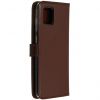 Echt Lederen Booktype Samsung Galaxy Note 10 Lite - Bruin / Brown