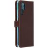 Selencia Echt Lederen Bookcase Huawei P30 Pro - Bruin / Braun  / Brown