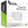 Accezz Power Pro GaN Ultra Fast Wall Charger - Oplader 2x USB-C & USB aansluiting - Snellader - Power Delivery - 65W - Wit / Weiß / White