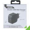 Accezz Double USB Thuislader 4.8A - Zwart / Schwarz / Black