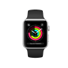 Apple Watch Series 3 | 42mm | Aluminium Case Zilver | Zwart sportbandje | GPS | WiFi + 4G